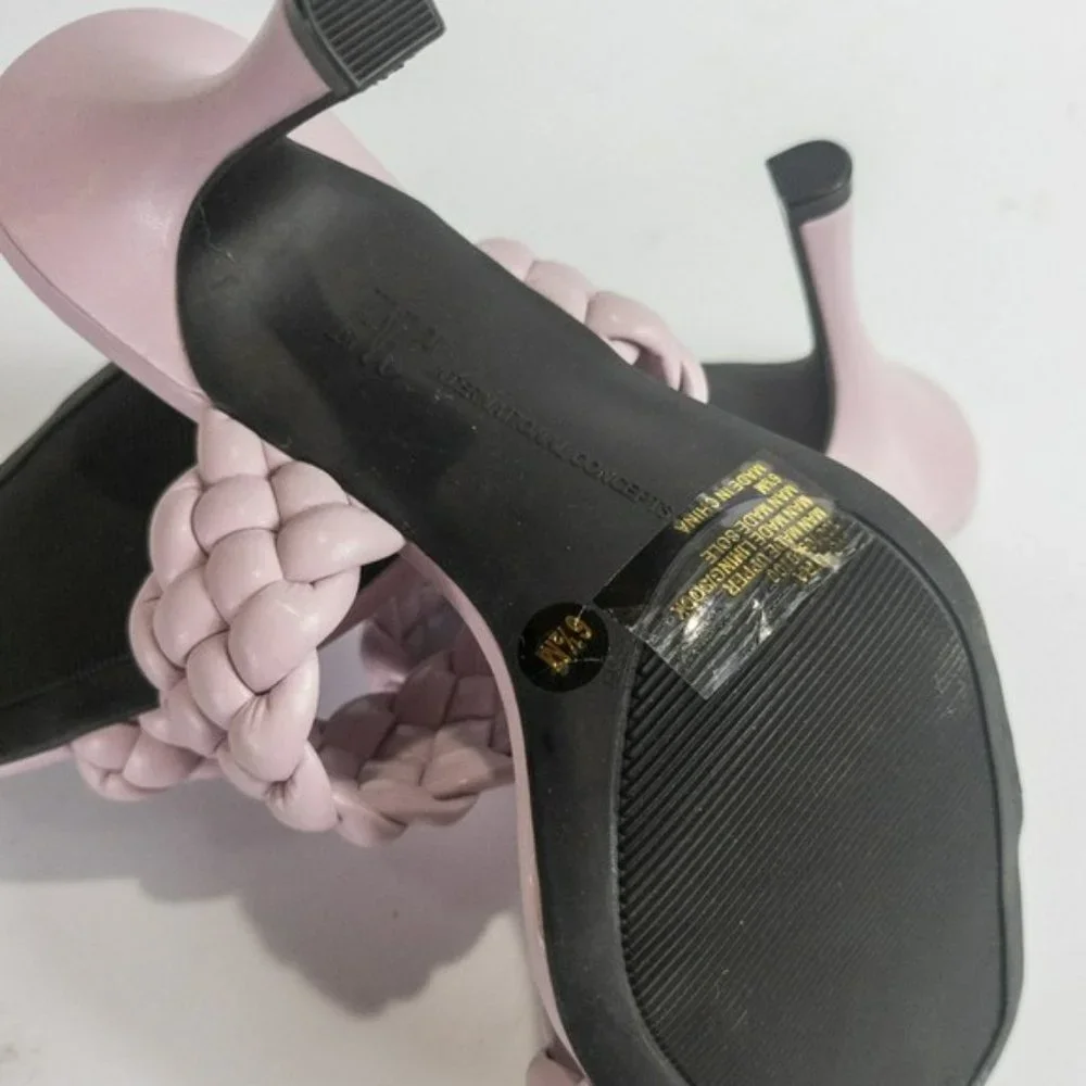 INC International Concepts Lyra Braided Sandals Lavender -6.5 - Picture 3 of 3